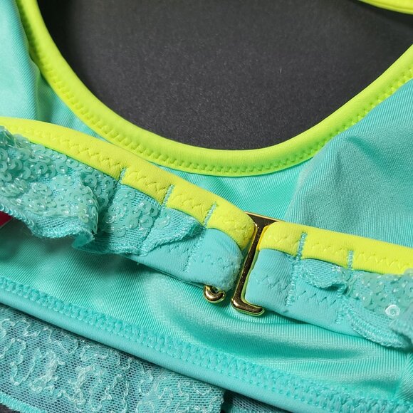 Victoria's Secret Womens Sequin Bikini Top Swimsuit Size Small Beach Summer Pool - Picture 3 of 10